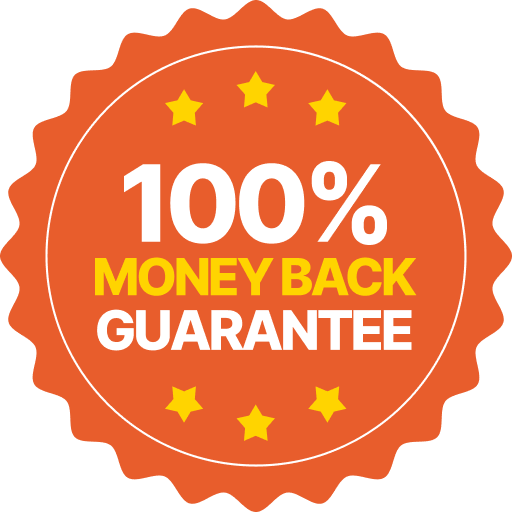 100% Money Back Guarantee